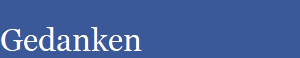 Gedanken